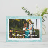 Hoe meer het horizontale kerstfeest van Merrier Feestdagenkaart (Staand voorkant)