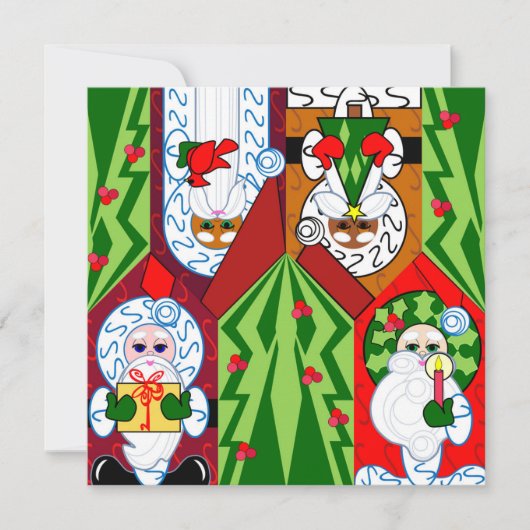 Hoe meer het Merrier Christmas-Wenskaart Feestdagenkaart (Voorkant)