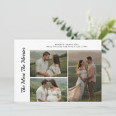 Hoe meer het vrolijke grappige paar kerstgroeten feestdagenkaart (Staand voorkant)