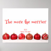 Hoe meer het vrolijke poster van het nieuwe jaar (Voorkant)