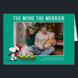 Hoe meer hoe beter | Pinda's Kerstmis Nieuwe Baby<br><div class="desc">Stuur deze leuke Peanuts kerstvakantie kaart. Stel je nieuwe familielid voor. Personaliseer met je foto.</div>