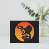 Hoe meer ik Drink briefkaart (Staand voorkant)