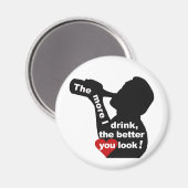 Hoe meer ik Drink magneet (Voorkant / Achterkant)