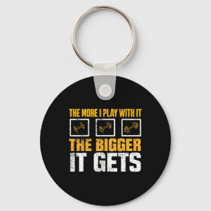 Hoe meer ik ermee speel, hoe groter het wordt Gym  Sleutelhanger