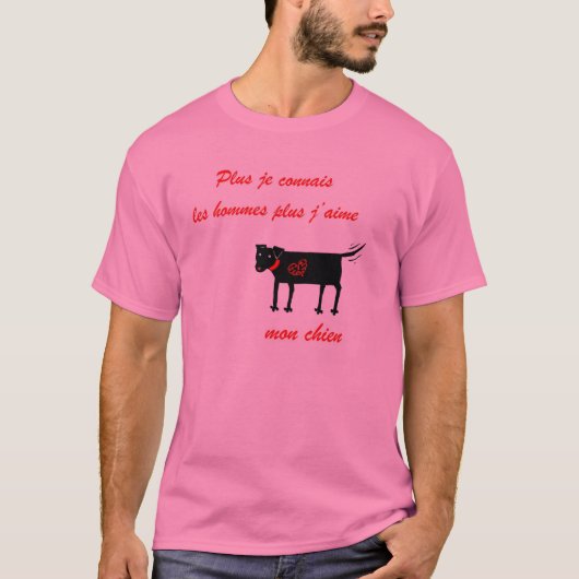 Hoe meer ik Mannen ken.... Shirt (Voorkant)