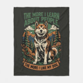 Hoe meer ik mijn hond leuk vind fleece deken (Voorkant)