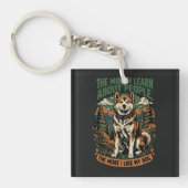 Hoe meer ik mijn hond leuk vind sleutelhanger (Voorkant)