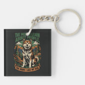 Hoe meer ik mijn hond leuk vind sleutelhanger (Achterkant)