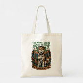 Hoe meer ik mijn hond leuk vind tote bag (Achterkant)