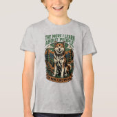 Hoe meer ik mijn hond leuk vind Tri-Blend shirt (Voorkant)