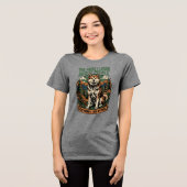 Hoe meer ik mijn hond leuk vind Tri-Blend shirt (Voorkant volledig)