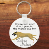 Hoe meer ik over mensen leer sleutelhanger (Voorkant)