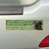 Hoe meer ik van mijn Boxer-bumper sticker hou (Op auto)