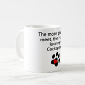 Hoe meer ik van mijn Cockapoo hou Koffiemok (Voorkant links)