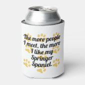 Hoe meer ik van mijn Springer Spaniël hou Blikjeskoeler (Blikje Voorkant)