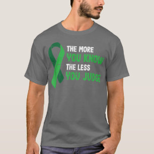 Hoe meer je weet hoe minder je de geestelijke gezo t-shirt