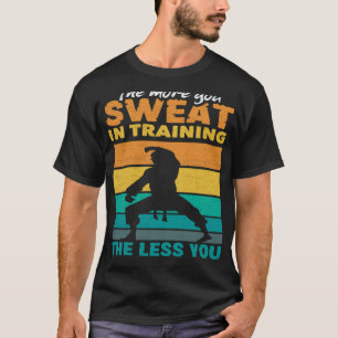 Hoe meer je zwet in de training Aikido Karate Jiu T-shirt