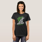 Hoe meer mensen ik ontmoet Cocker Spaniel Funny Do T-shirt (Voorkant volledig)