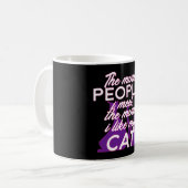 Hoe meer mensen ik ontmoet, hoe meer ik van mijn k koffiemok (Voorkant links)