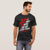 Hoe meer mensen ik ontmoet Schotse Terrier Funny D T-shirt (Voorkant volledig)