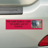 hoe meer mensen ik zie bumper sticker (Op auto)