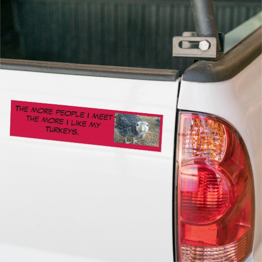 hoe meer mensen ik zie bumper sticker (Op Truck)