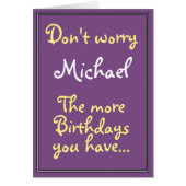 Hoe meer verjaardagen je hebt... (Voorkant)