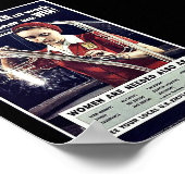 Hoe meer vrouwen op het werk hoe eerder we winnen poster (Hoek)