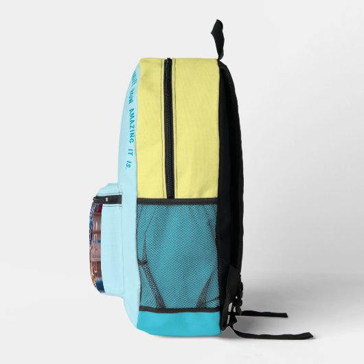 Hoe meer we leren.. bedrukte rugzak (Rechts)