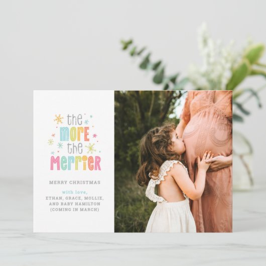 Hoe meer zielen hoe meer vreugd Foto Vakantie Zwan Aankondiging (Staand voorkant)