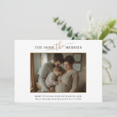 Hoe meer zielen hoe meer vreugd Gouden zwangerscha Feestdagenkaart (Staand voorkant)