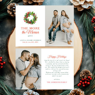 Hoe meer zielen hoe meer vreugd Kerst Foto Zwanger Aankondiging