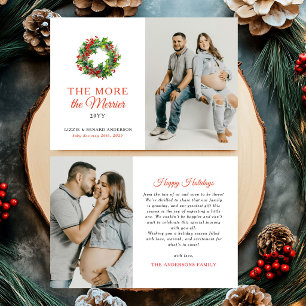 Hoe meer zielen hoe meer vreugd Kerst Foto Zwanger Aankondiging