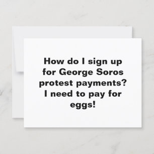 Hoe meld ik me aan voor George Soros protestbetali Briefkaart
