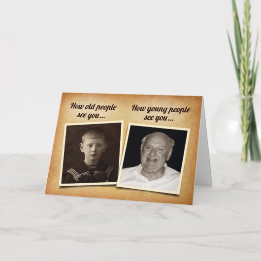 Hoe mensen je grappige Birthday Kaart zien voor he (Voorkant)