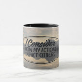 Hoe mijn acties andere gevolgen hebben mok (Midden)