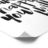 Hoe minder het je interesseert, hoe gelukkiger je poster (Hoek)