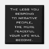 Hoe minder je reageert op negatieve mensen - B Mag Magneet (Voorkant)