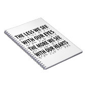 Hoe minder we zien met onze ogen - blindheid brail notitieboek (Rechterzijde)