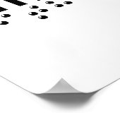 Hoe minder we zien met onze ogen - blindheid brail poster (Hoek)