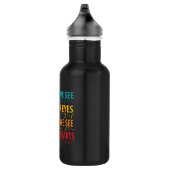 Hoe minder we zien met onze ogen - blindheid brail waterfles (Rechts)