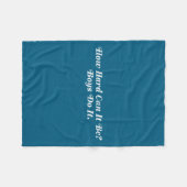 Hoe moeilijk kan het zijn Jonge Ontwerpen Fleece Deken (Voorkant (Horizontaal))