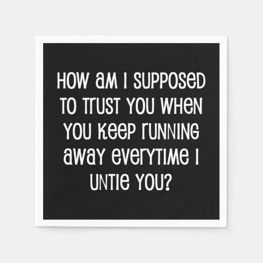 Hoe moet ik je vertrouwen? servet (Voorkant)