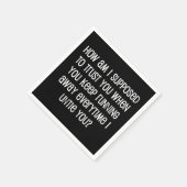 Hoe moet ik je vertrouwen? servet (Hoek)