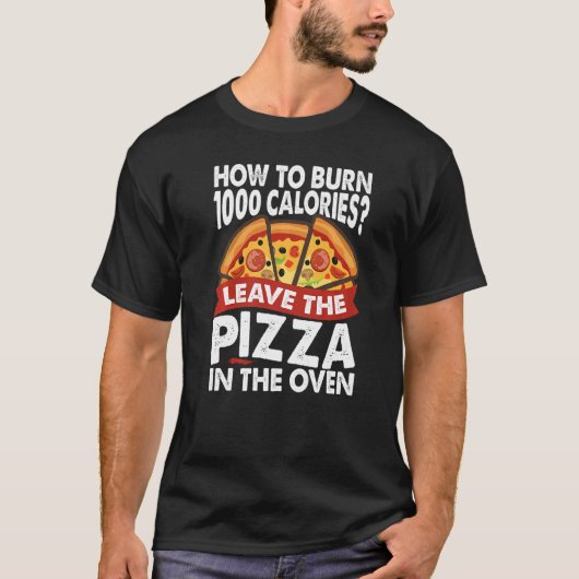 Hoe moet je 1000 calorieën branden? t-shirt (Voorkant)