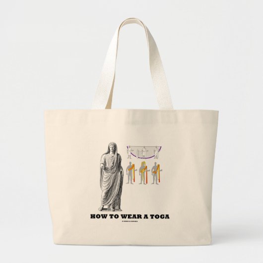Hoe moet u een toga (kledinginstructies) Draag? Grote Tote Bag (Voorkant)