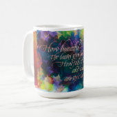 "Hoe mooi de Bladeren...", Mok (Voorkant links)