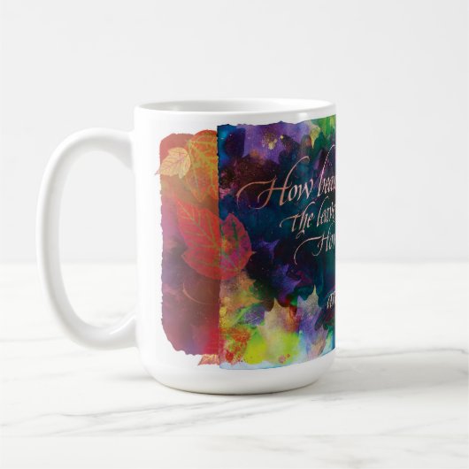 "Hoe mooi de Bladeren...", Mok (Links)