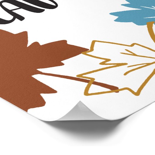 Hoe mooi het is, najaarse Inspirerend offertes Poster (Hoek)