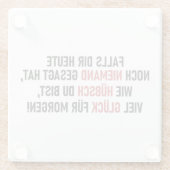 HOE MOOI JE BENT GLAZEN ONDERZETTER (Achterkant)